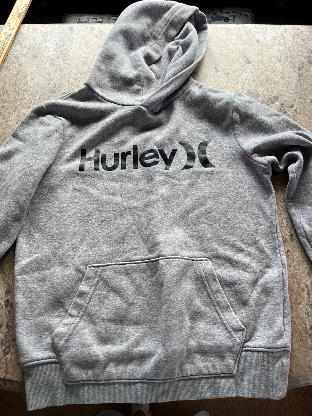 Boys Sz med Hurley hoodie in grey great condition